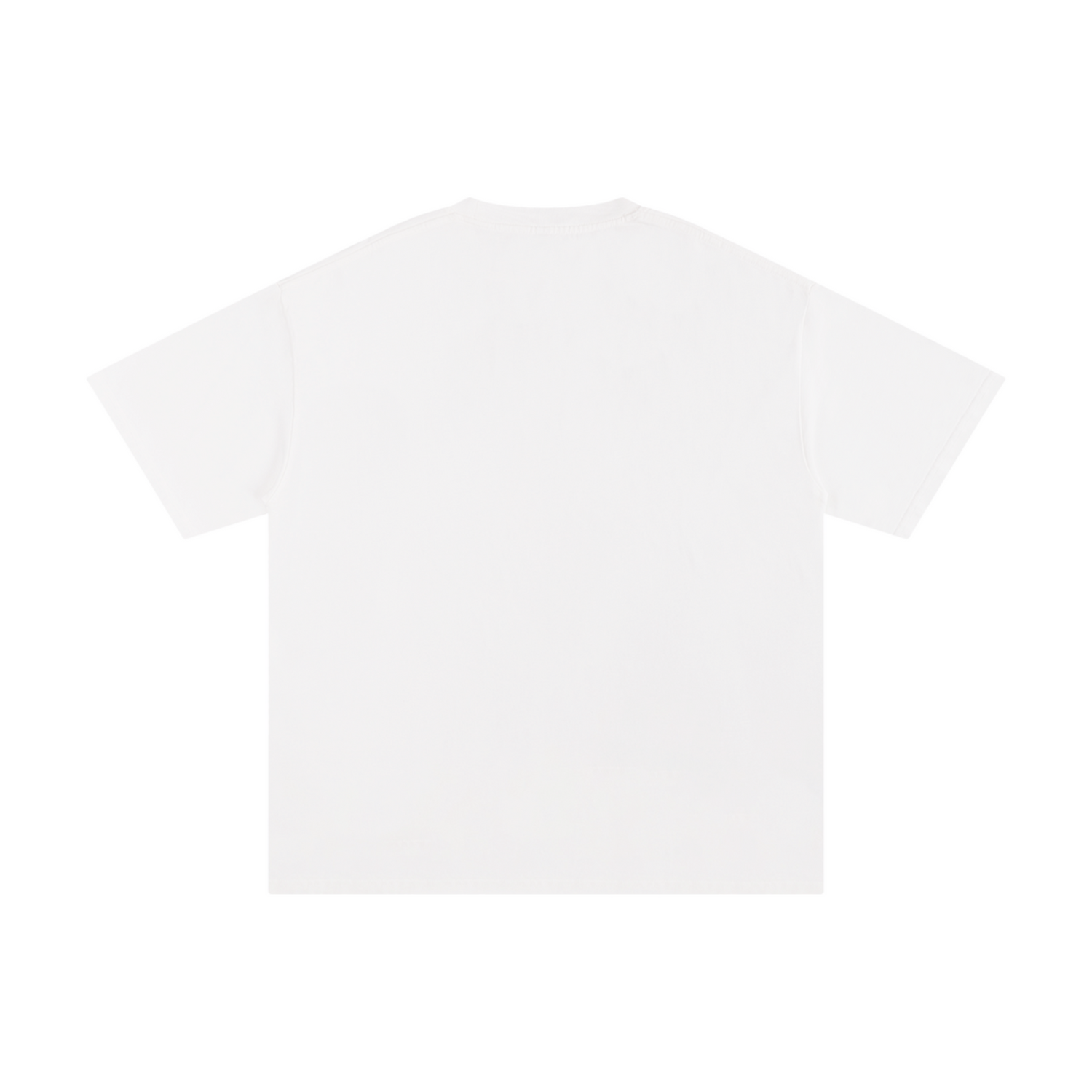 Plain white t-shirt on a white background